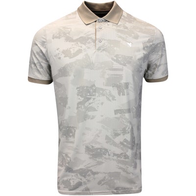 Macade Golf Shirt - Camo Print Polo - Sand AW24