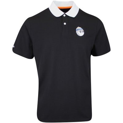 Malbon Golf Shirt - Fishing Buckets Pique Polo - Black AW24