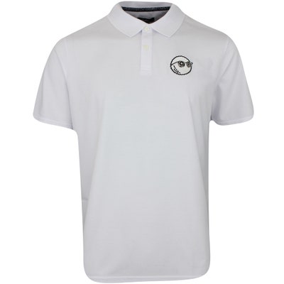 Malbon Golf Shirt - Keith Haring Performance Pique - White AW24
