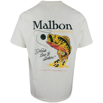 Malbon Golf T-Shirt - Sinker Tee - Ivory AW24