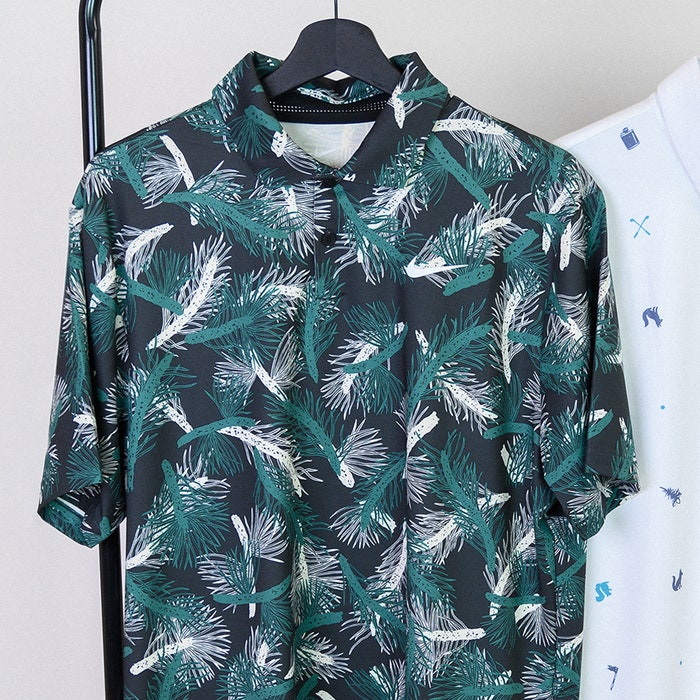 Nike Golf Shirt - NK DF Tour Pine Print Polo - Bicoastal FA24