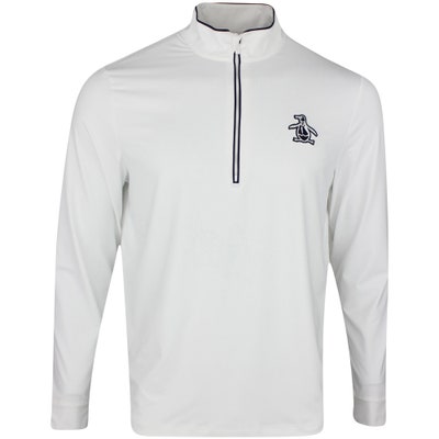 Original Penguin Golf Pullover - Tour Performance Earl - White SS24