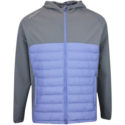 Peter Millar Golf Jacket - All Course Hybrid Hoodie - Astral Blue AW24