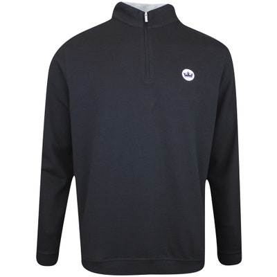 Peter Millar Golf Pullover - Crown Comfort QZ - Black AW24