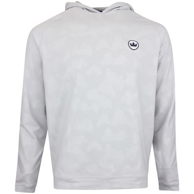 Peter Millar Golf Pullover - Pine Performance Hoodie - Grey Camo AW24
