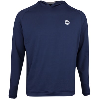 Peter Millar Golf Pullover - Pine Performance Hoodie - Navy AW24