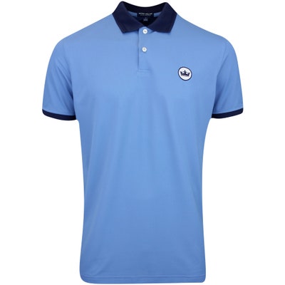 Peter Millar Golf Shirt - Forte Performance Polo - Brook Blue AW24