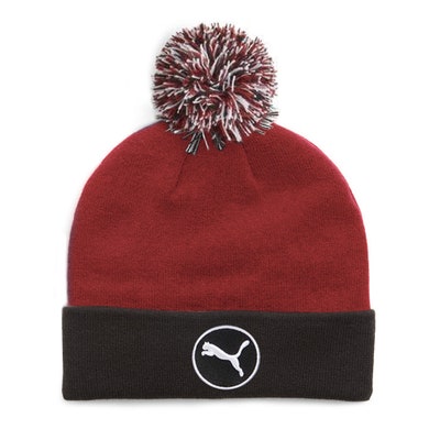 PUMA Golf Beanie - WRMLBL Removable Pom Beanie - Intense Red AW24