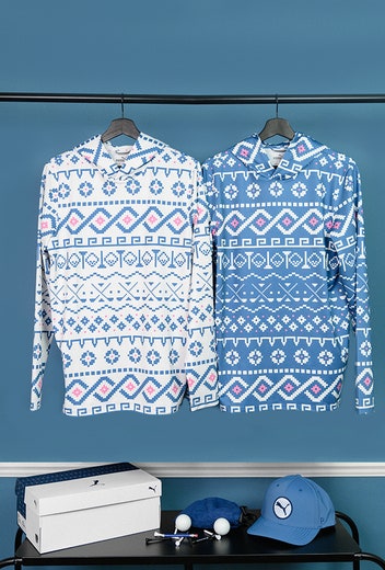 Rickie Fowler - Fair Isle Golf Hoodies - Scottish Open 2024