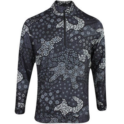 PUMA Golf Pullover - Cloudspun Bloom Camo QZ - Black AW24