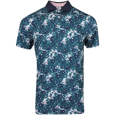 PUMA Golf Shirt - AP Floral Polo - Cold Green AW24