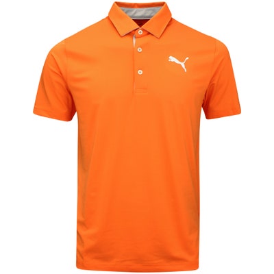 PUMA Golf Shirt - MATTR Brigade Polo - Rickie Orange AW24
