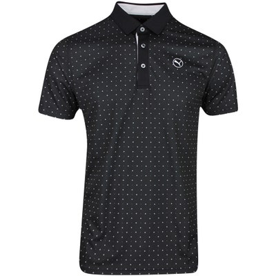 PUMA Golf Shirt - Pure Geo Polo - Black AW24