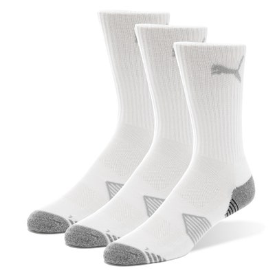 PUMA Golf Socks - Essential Crew - 3 Pack - Bright White AW24