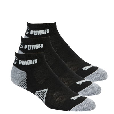 PUMA Golf Socks - Essential Quarter - 3 Pack - Black AW24