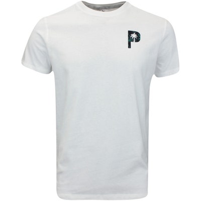 PUMA Golf T-Shirt - PTC Glitch Graphic Tee - White Glow AW24
