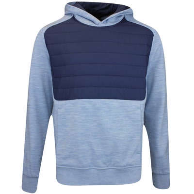 RLX Golf Jacket - Quilted Hybrid Hoodie - Powder Blue AW24