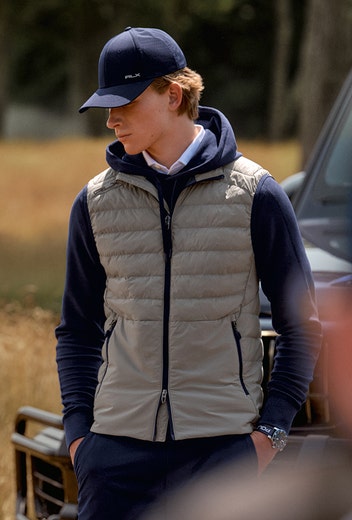 RLX Ralph Lauren - Quilted Golf Gilet - Grey Navy AW24