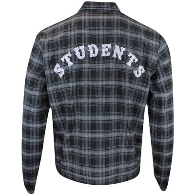 Students Golf Jacket - Gonzales Wool Plaid Shacket - Black AW24