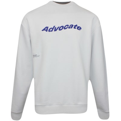 Students Golf Jumper - Advocate Fleece Crew Sweater - White AW24