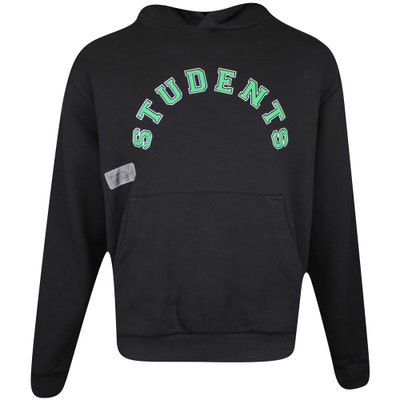 Students Golf Pullover - Academics Hoodie - Black AW24