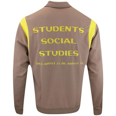 Students Golf Shirt - Callum LS Polo - Brown AW24