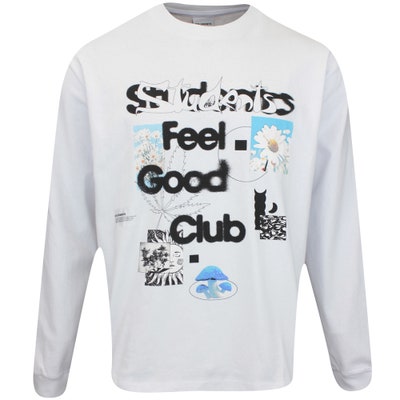 Students Golf T-Shirt - Feel Good LS Tee - White AW24
