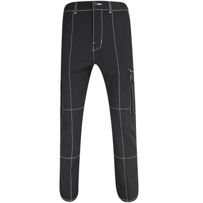 Students Golf Trousers - Cedric Nylon Cargo Pants - Black AW24