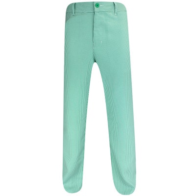 Students Golf Trousers - Rafe Houndstooth Pant - Green AW24
